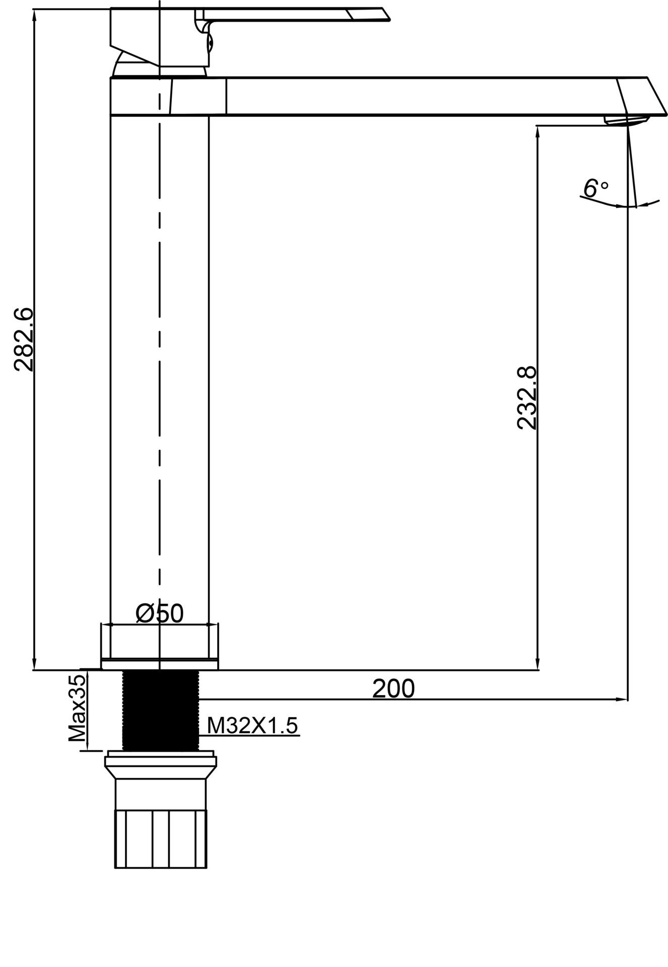 Схема товара Смеситель для раковины PL11108