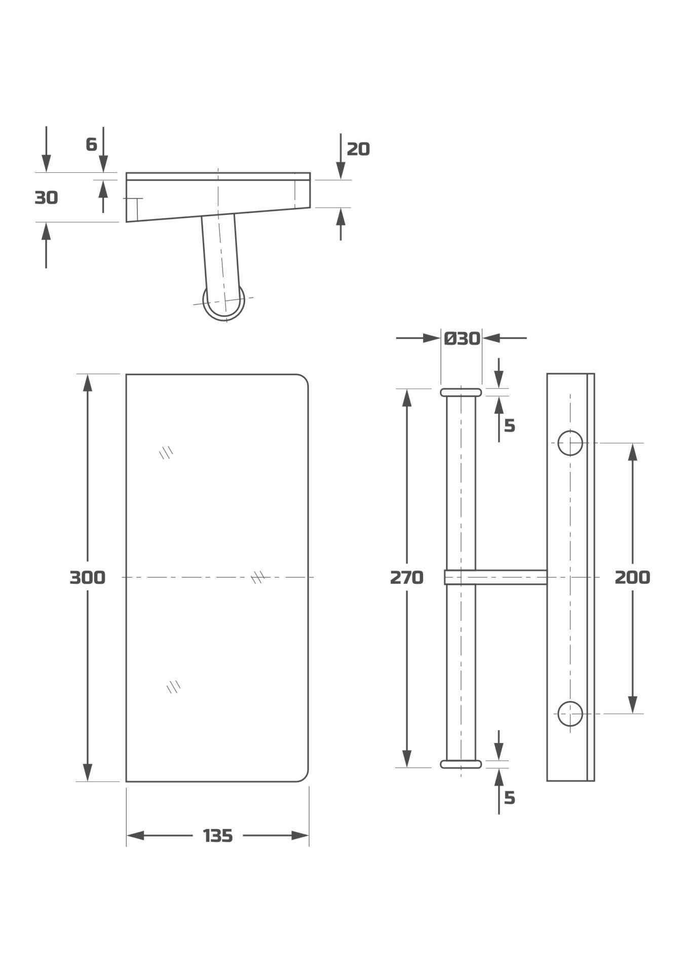Схема товара Бумагодержатель PL1503-2-6