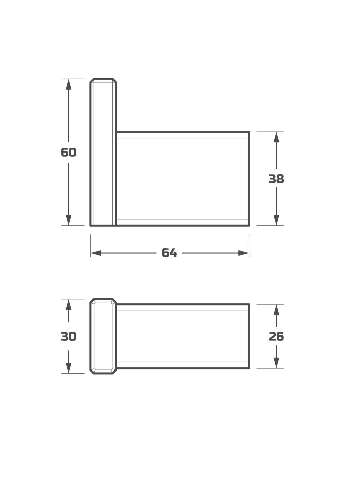 Схема товара Крючок PL1805-7