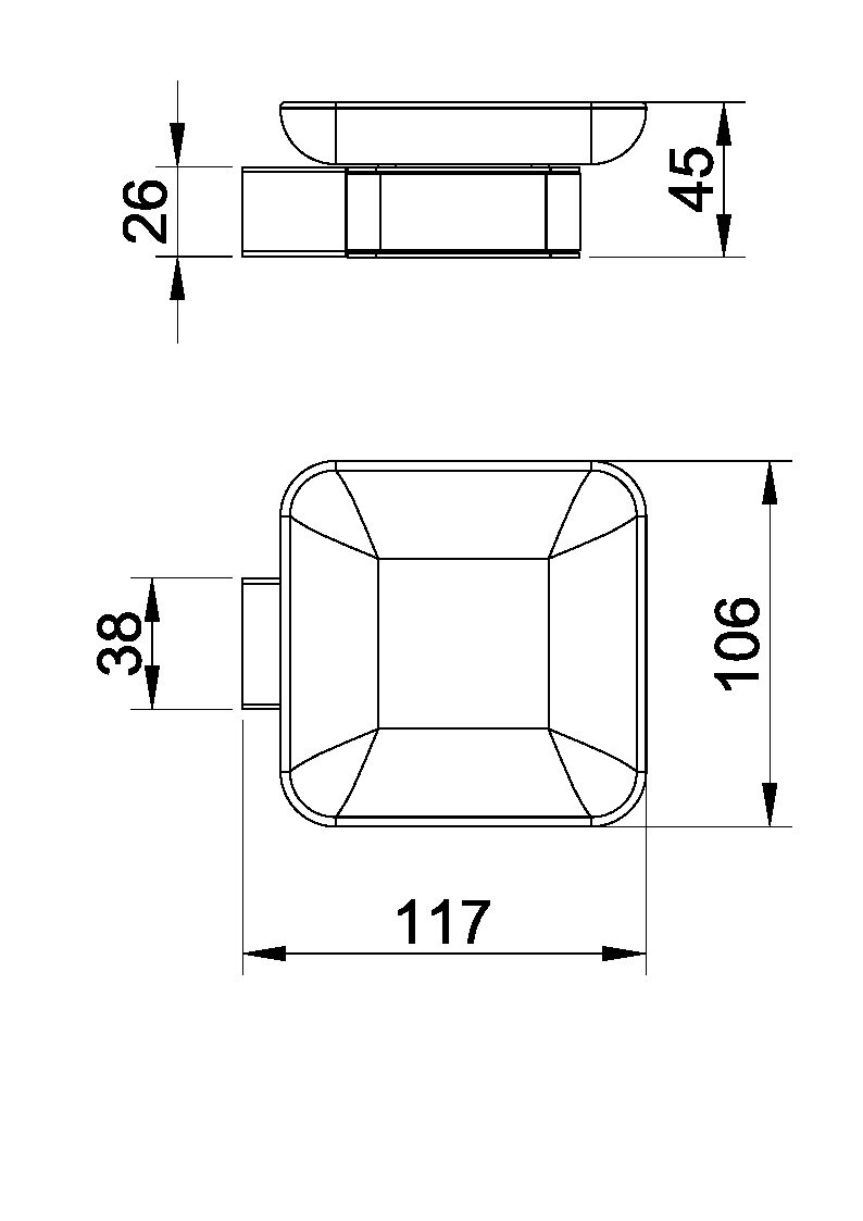 Схема товара Мыльница PL1802-16