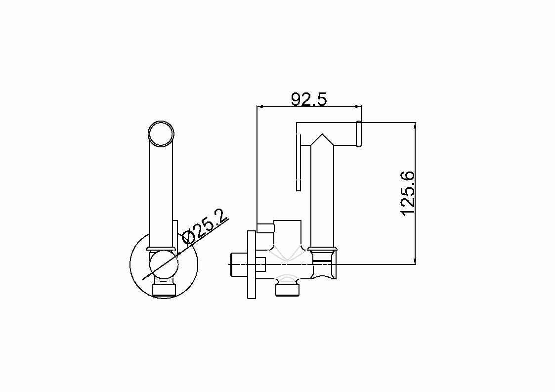 Схема товара Гигиенический душ (МОНО) PL6501