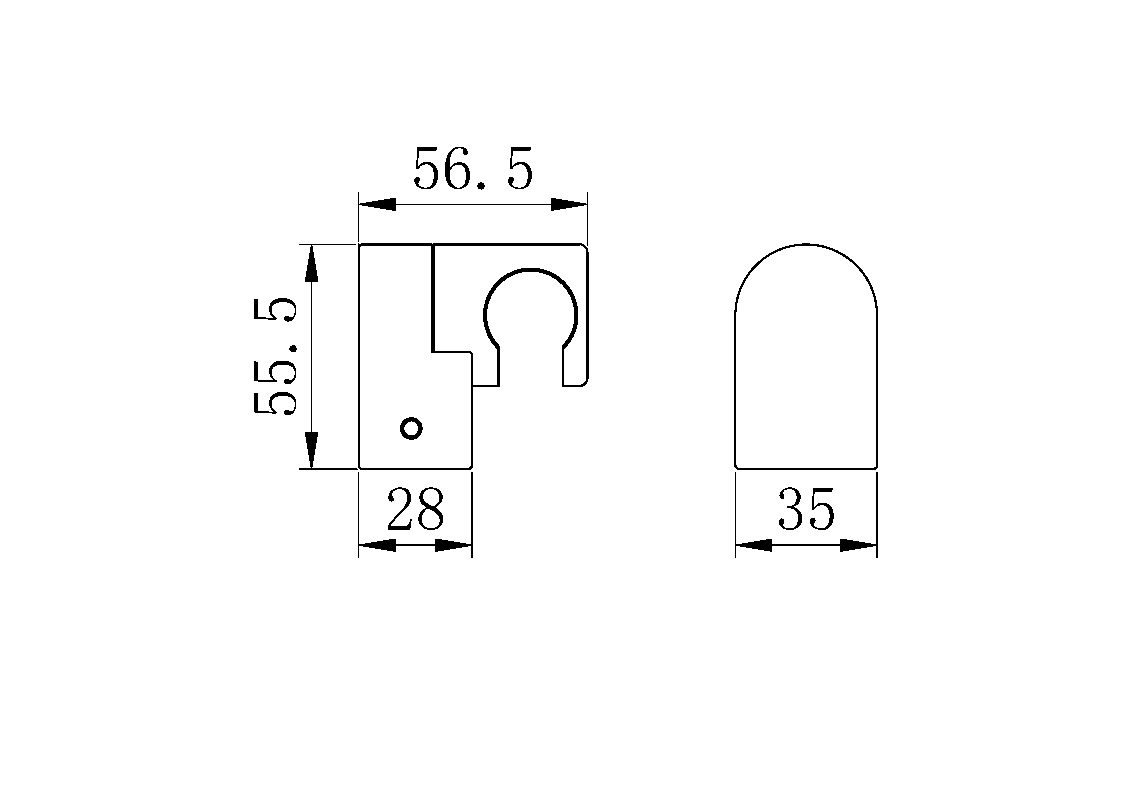 Схема товара Держатель для лейки PL92