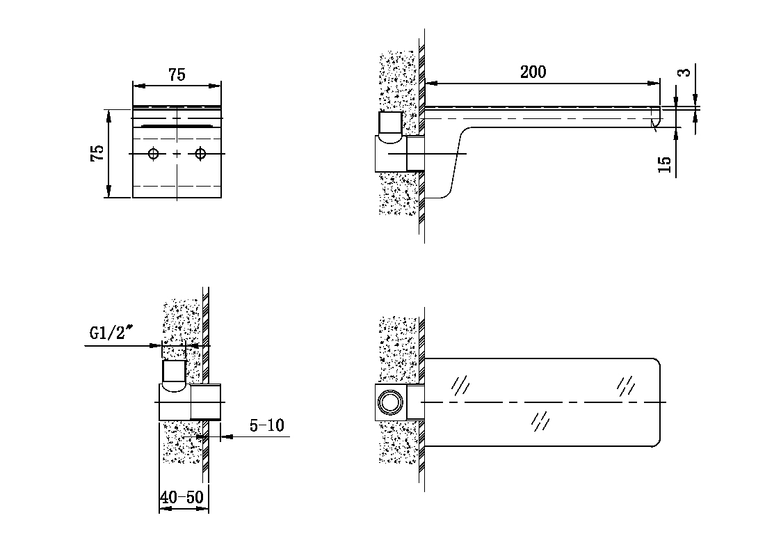 Схема товара Излив PL78/20