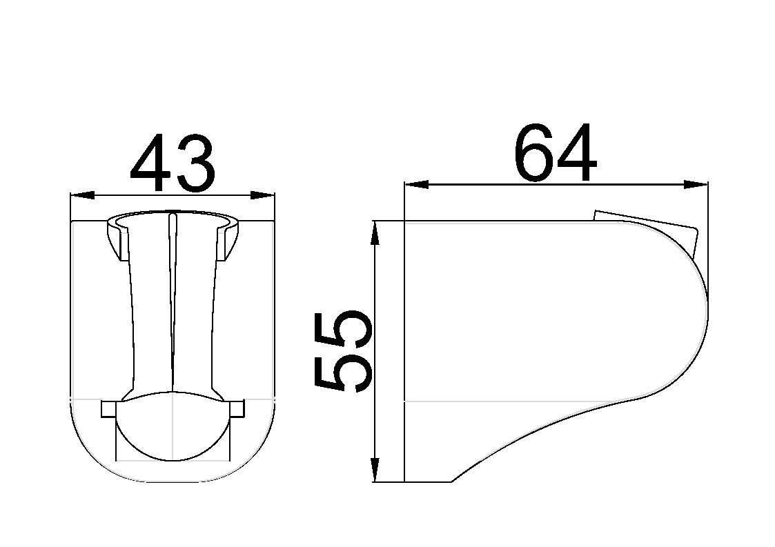 Схема товара Держатель для лейки PL91