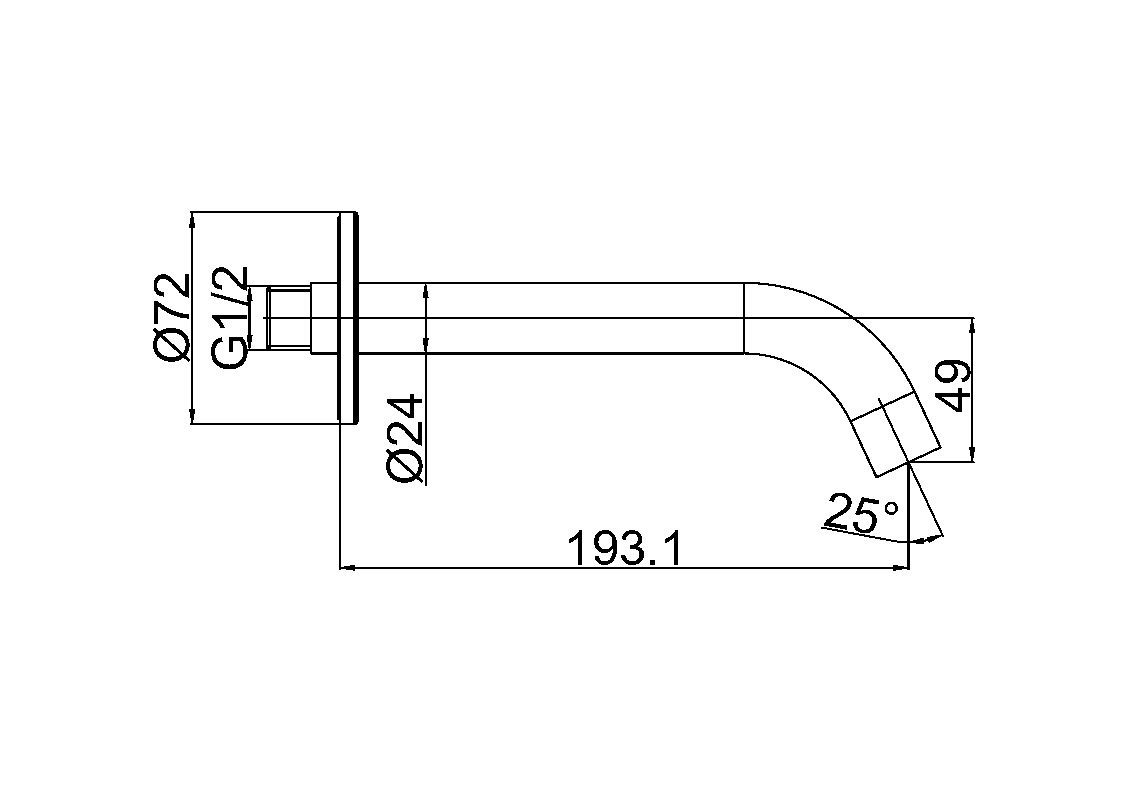 Схема товара Излив PL71